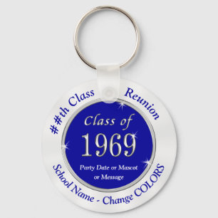 Blue White Class of 1969 Class-Wiedersehen-Schlüss Schlüsselanhänger
