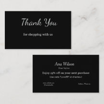 Blue White Classic Vielen Dank für Ihre Visitenkar