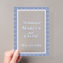 Blue & White Coastal - Einladungen für Hochzeiten 