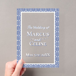 Blue & White Coastal - Einladungen für Hochzeiten