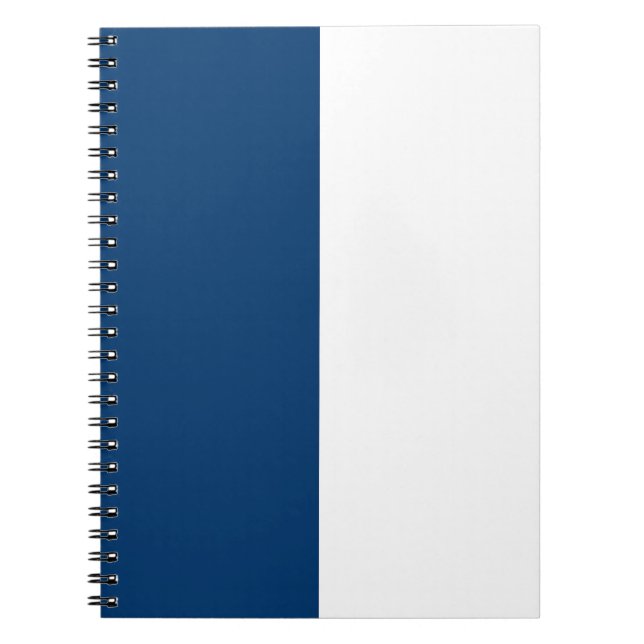 Blue & White CUSTOM Notizblock (Vorderseite)