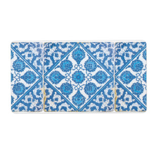 Blue White Delft Cornflower Labels