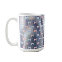 Blue White Gingham Pink Blue Coquette Bows Trendy 