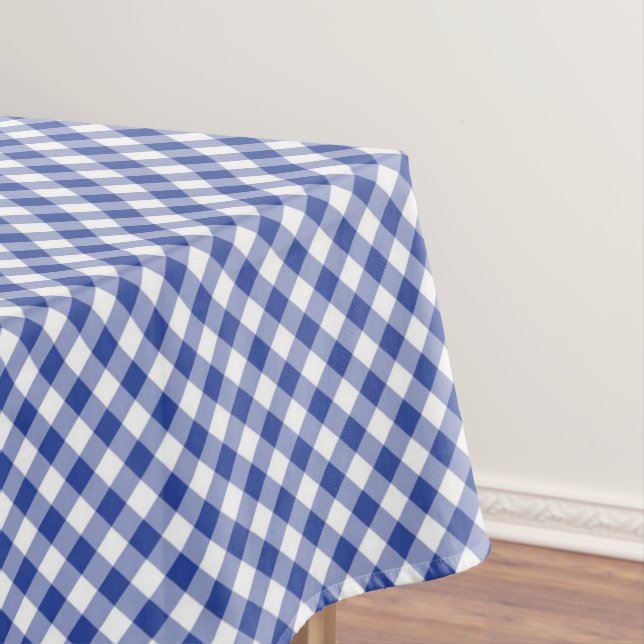 Blue White Gingham Tischdecke (Beispiel)