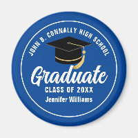 Blue White Graduate Custom 2025 Graduation Party