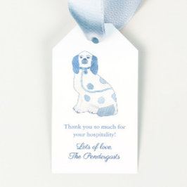 Blue & White Hearth Spanische Töpferherberge Geschenkanhänger