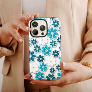 Blue White Hippie iPhone 60er Hippie iPhone 13 Case-Mate iPhone Hülle