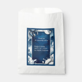 Blue & White Küstenvibe-Gastgeschenk Hochzeit Geschenktütchen