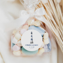 Blue White Lighthouse