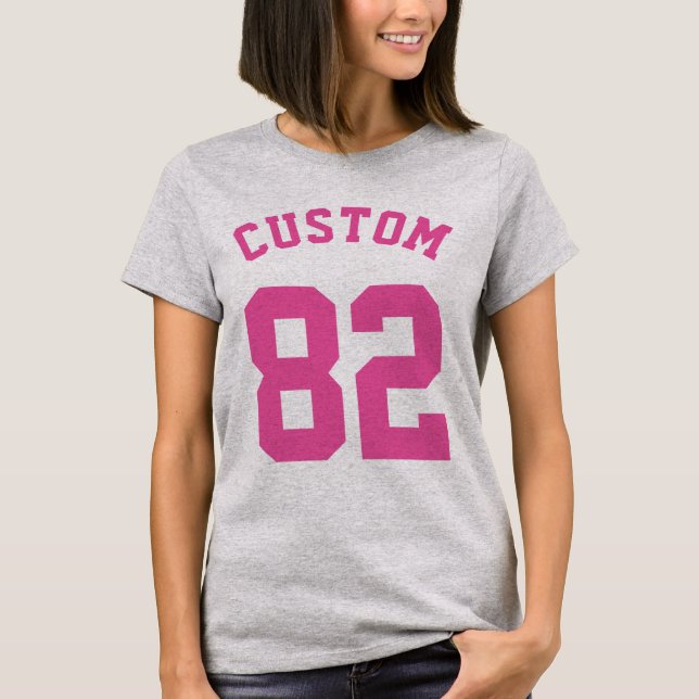 Blue White & Pink Baby | Sports Jersey Design T-Shirt (Vorderseite)