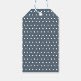 BLUE & WHITE POLKA DOTS GESCHENKANHÄNGER