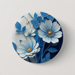 Blue & White Porcelain Handy Case - Traditionelle Button