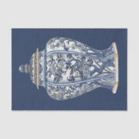 Blue & White Porcelain Vase von Vision Studio