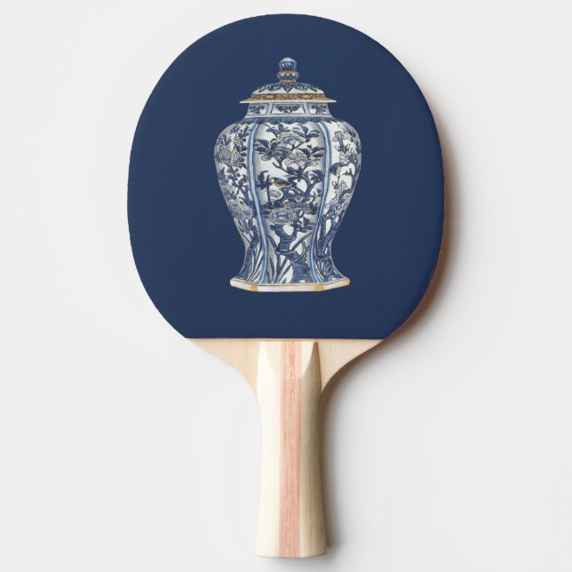 Blue & White Porcelain Vase von Vision Studio Tischtennis Schläger (Vorderseite)