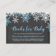 Blue White Snowflakes Boy Baby Showbuchanfrage