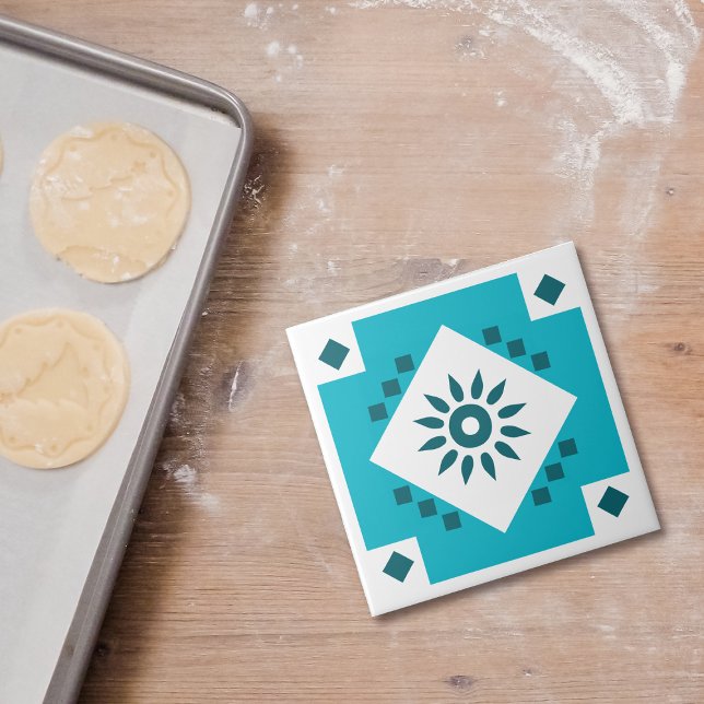 Blue White Southwest Border Keramik Tile Fliese (Von Creator hochgeladen)