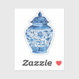 Blue white stickers aufkleber