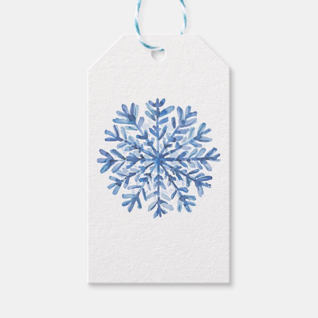 Blue white stickers  geschenkanhänger (Vorderseite)