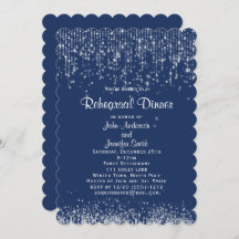 Blue White String Lights Winter Probe Dinner