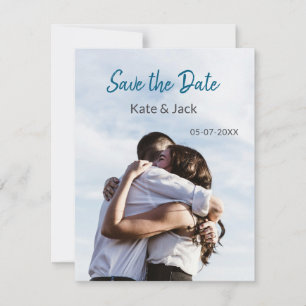BLUE WHUE CLASSIC SCAN SAVE THE DATE MITTEILUNGSKARTE