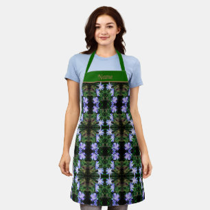Blue Wild Chicory Blume Abstrakt Personalisiert Schürze