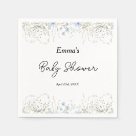 Blue Wildblume Little Blume Baby Dusche Serviette