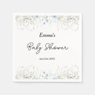Blue Wildblume Little Blume Baby Dusche Serviette
