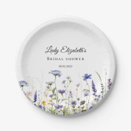 Blue Wildblume Regency Bridal Collection Pappteller