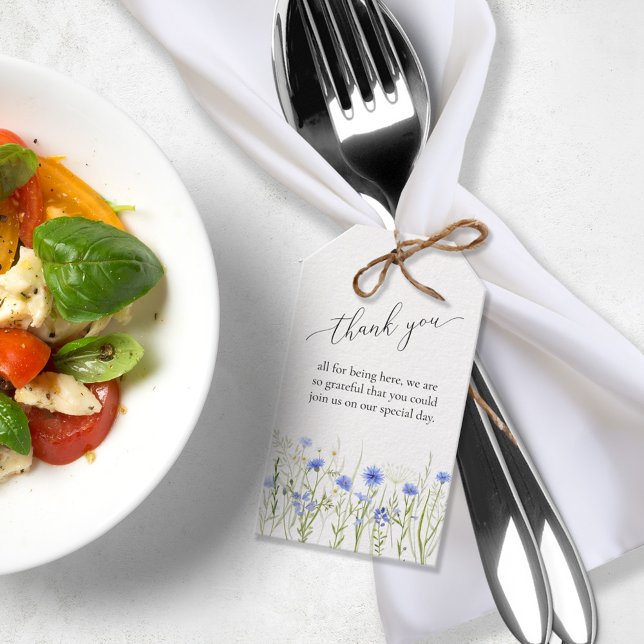 Blue Wildblume Wedding Guest Fevor Bag Geschenkanhänger (Von Creator hochgeladen)