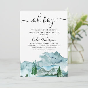 Blue Wilderness Das Abenteuer beginnt mit der Baby Einladung