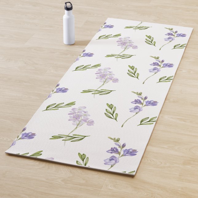 Blue Wildflower Watercolor  Yogamatte (Beispiel)