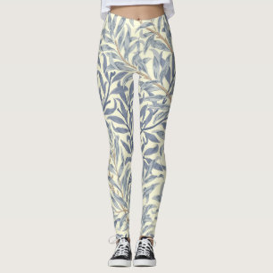Blue Willow Bough (von William Morris) Leggings