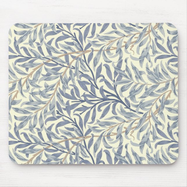 Blue Willow Bough (von William Morris) Mousepad (Vorne)