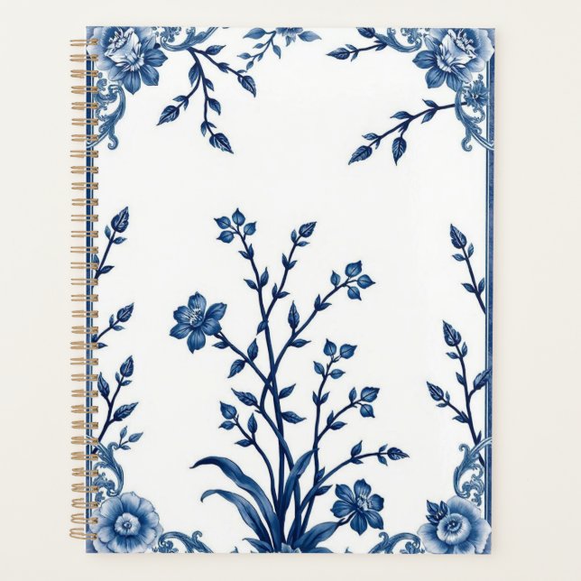 Blue Willow China Print Planer (Vorderseite)