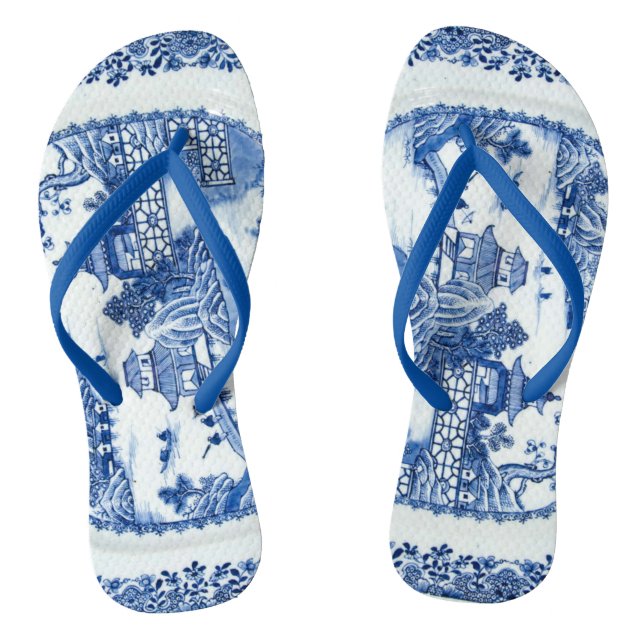 Blue Willow Flip Flops - Sie sind angekommen (Fußbett)