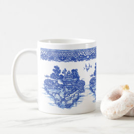 Blue Willow Fox Isle of Animals Classic Fun Design Kaffeetasse