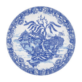 Blue Willow Fox Kaninchen Eichhörnchen Bird Whale  Schneidebrett