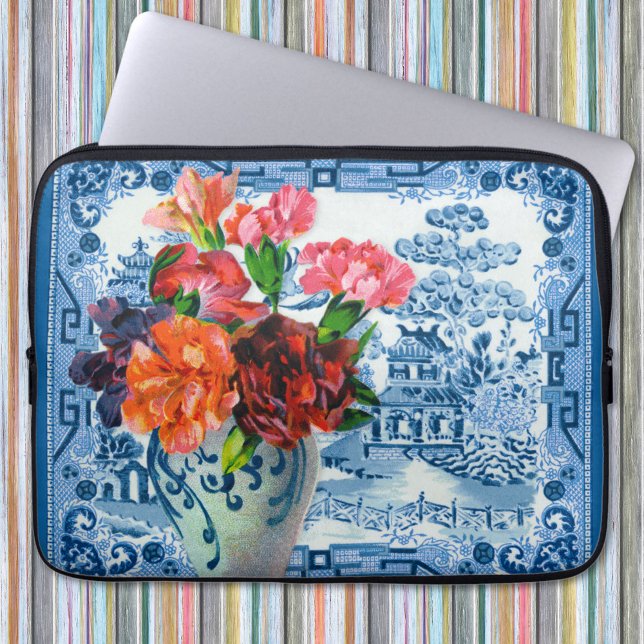 Blue Willow Laptop Sleeve (Von Creator hochgeladen)