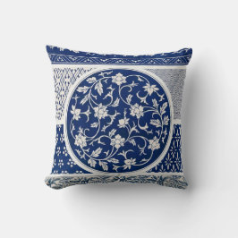 Blue Willow Ming Dynastie China Botanisch Kissen