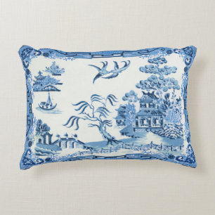 Blue Willow Pillow Dekokissen