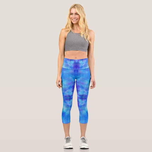 Blue Wings Capri Leggings (Vorderseite)