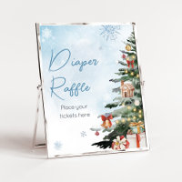 Blue Winter Baby Es ist kalt draußen Windelwascher