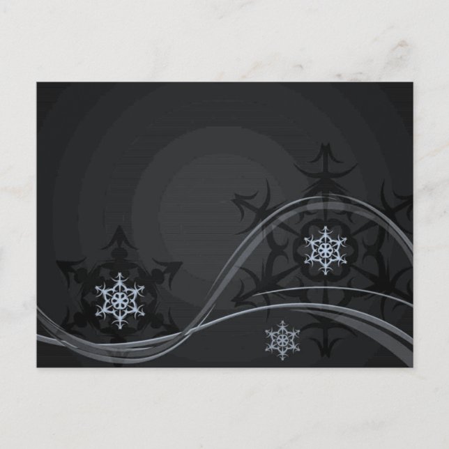 Blue Winter Postcard Postkarte (Vorderseite)