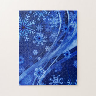 Blue Winter Snowflakes Weihnachten