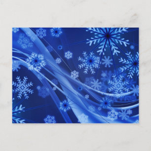 Blue Winter Snowflakes Weihnachten