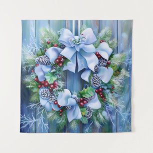 Blue Winter Tapestry Wandteppich