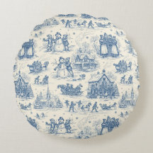 Blue Winter Toile Chinoiserie