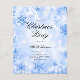 Blue Winter Wonder Holiday Einladungsprogramm & Me Flyer