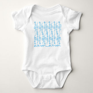 Blue Wirbel Baby Jersey Bodysuit Strampler