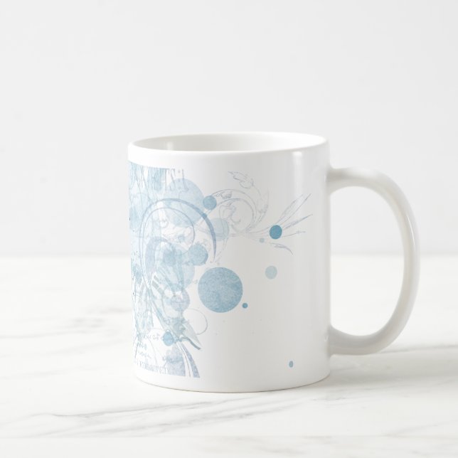 Blue Wirbel Kaffeetasse (Rechts)